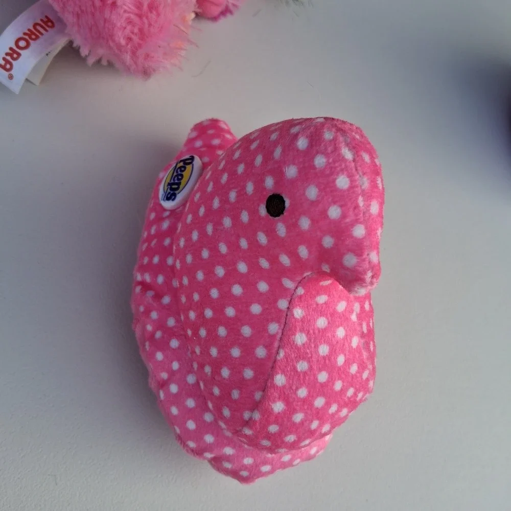 Plush Toy Birds Lot Of 5 Aurora Flamingo Peeps Pink Hatchimal Bird Circus